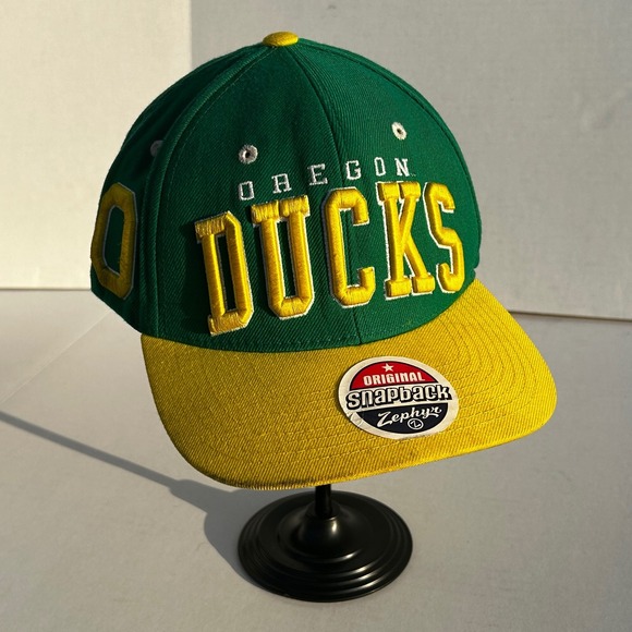 VTG ZEPHYR THE Z HAT Oregon Ducks Wool Blend Snapback Cap‎ Adjustable OSFA - Picture 1 of 7